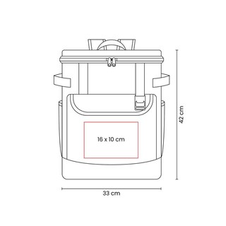 Foto 2 | Mochila Hielera Corporativa Con Interior Impermeable-sedana