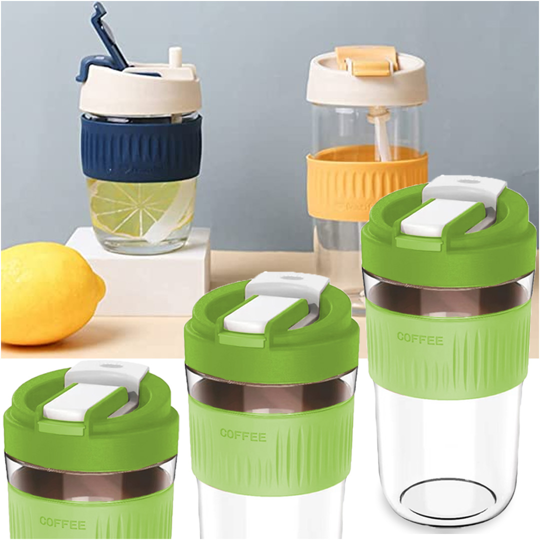 Foto 5 pulgar | Set De 4 Pz Vasos Shendy Vendy Termo Portátil Antiderrame color Verde Multifuncional