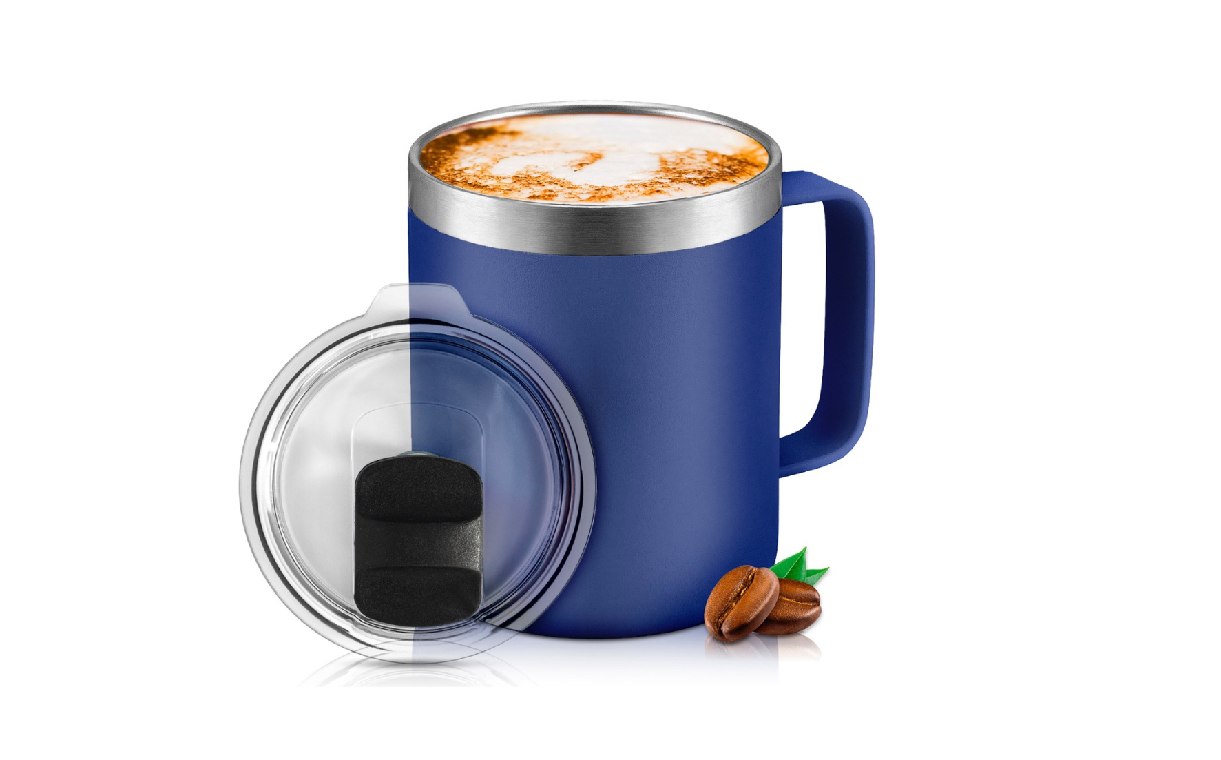 Taza para Café - Doble Capa Antiderrame Multifuncional 12oz Funbu color Azul