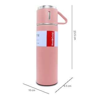 Foto 4 | Termo Besser Vacuum BT301 Rosa de Acero Inoxidable con 3 Tazas 500 ml