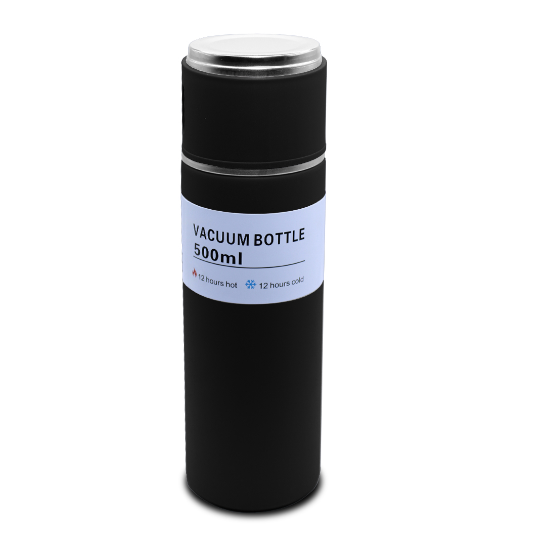 Foto 4 pulgar | Termo Besser Vacuum PB-31 Negro de Acero Inoxidable con 3 Tazas 500 ml