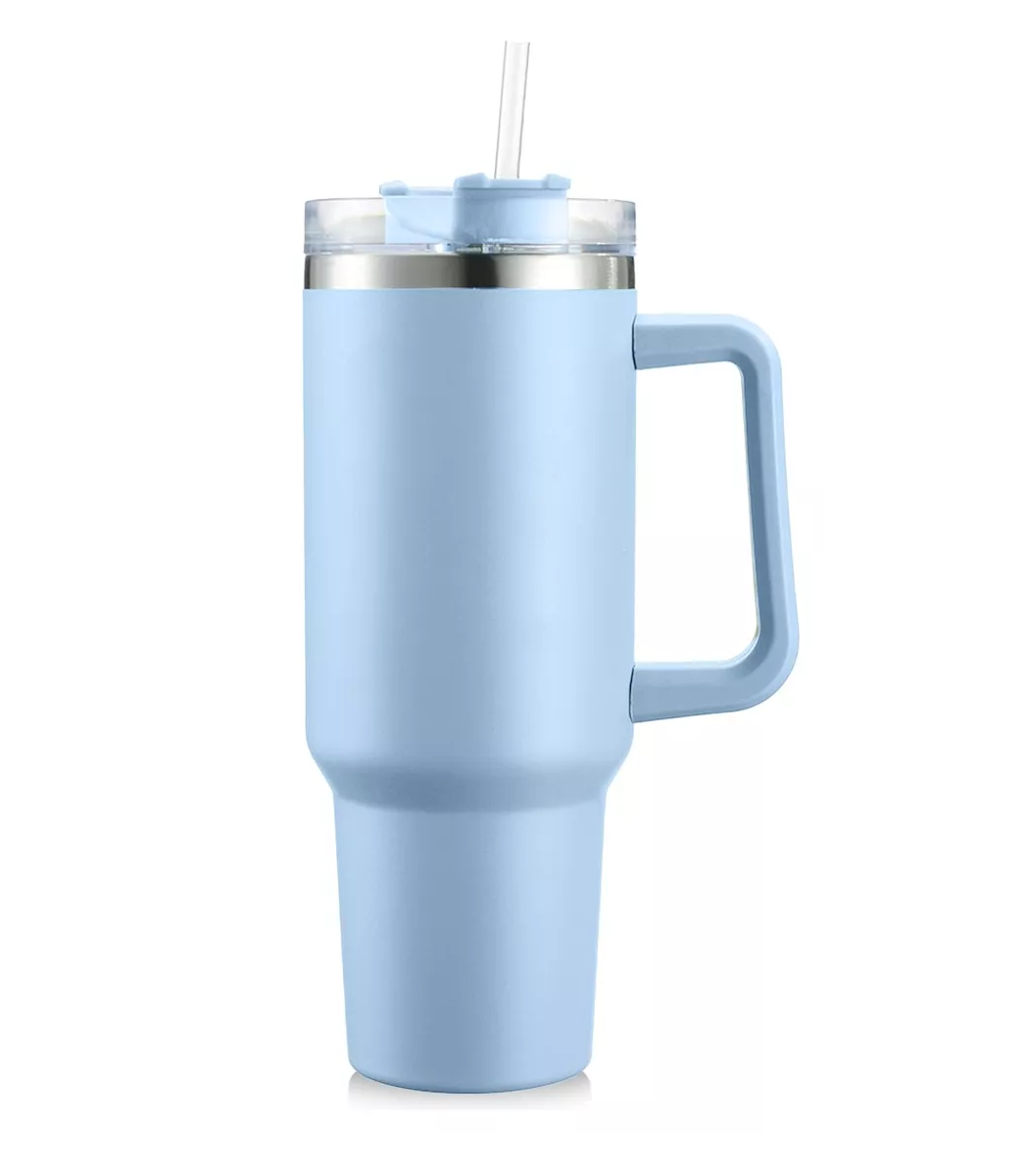 Vaso Térmico Acero Inoxidable Eo Safe Imports ESI-9138 Azul 40 oz