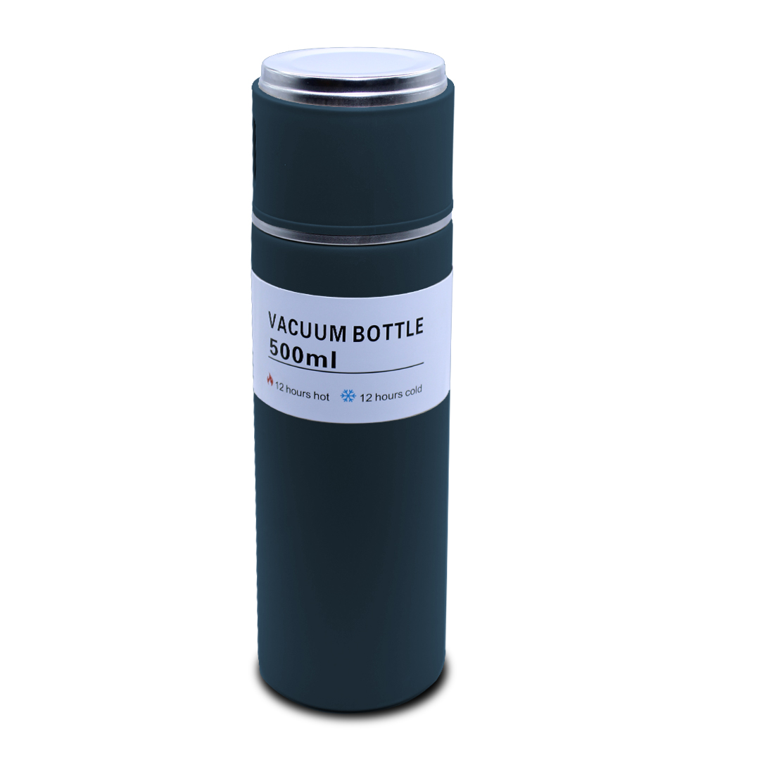 Foto 2 | Termo De Acero Inoxidable 500 Ml Con 3 Tazas Vacuum