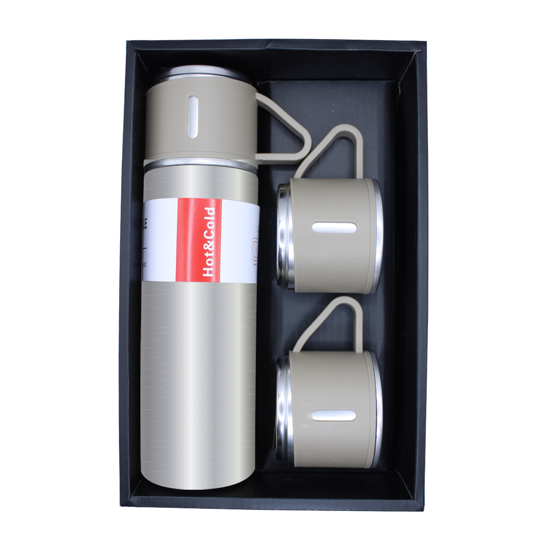 Foto 4 pulgar | Termo de Acero Inoxidable Besser Vacuum 500 Ml con 3 Tazas