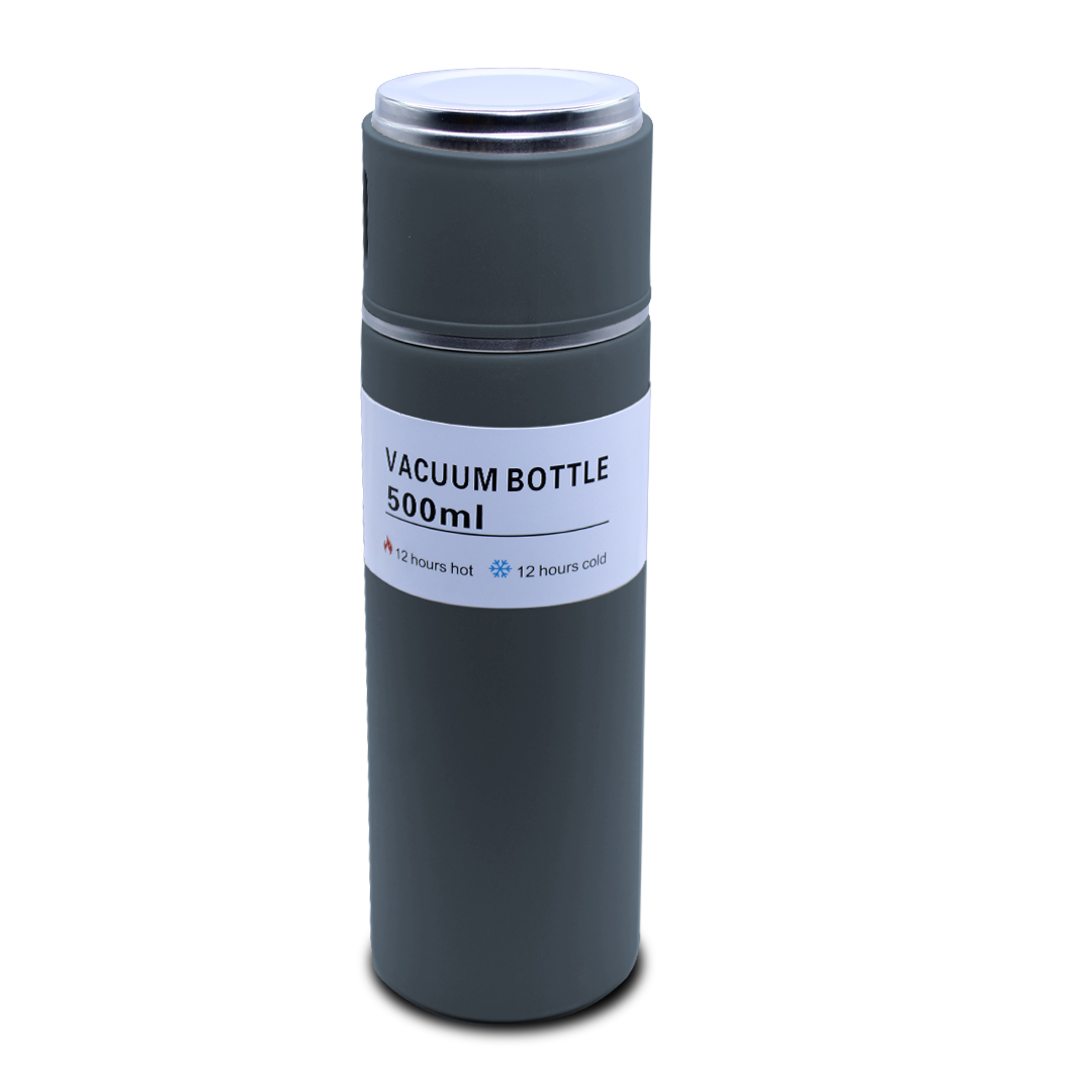 Foto 2 | Termo de Acero Inoxidable 500 Ml + 3 Tazas Besser Vacuum
