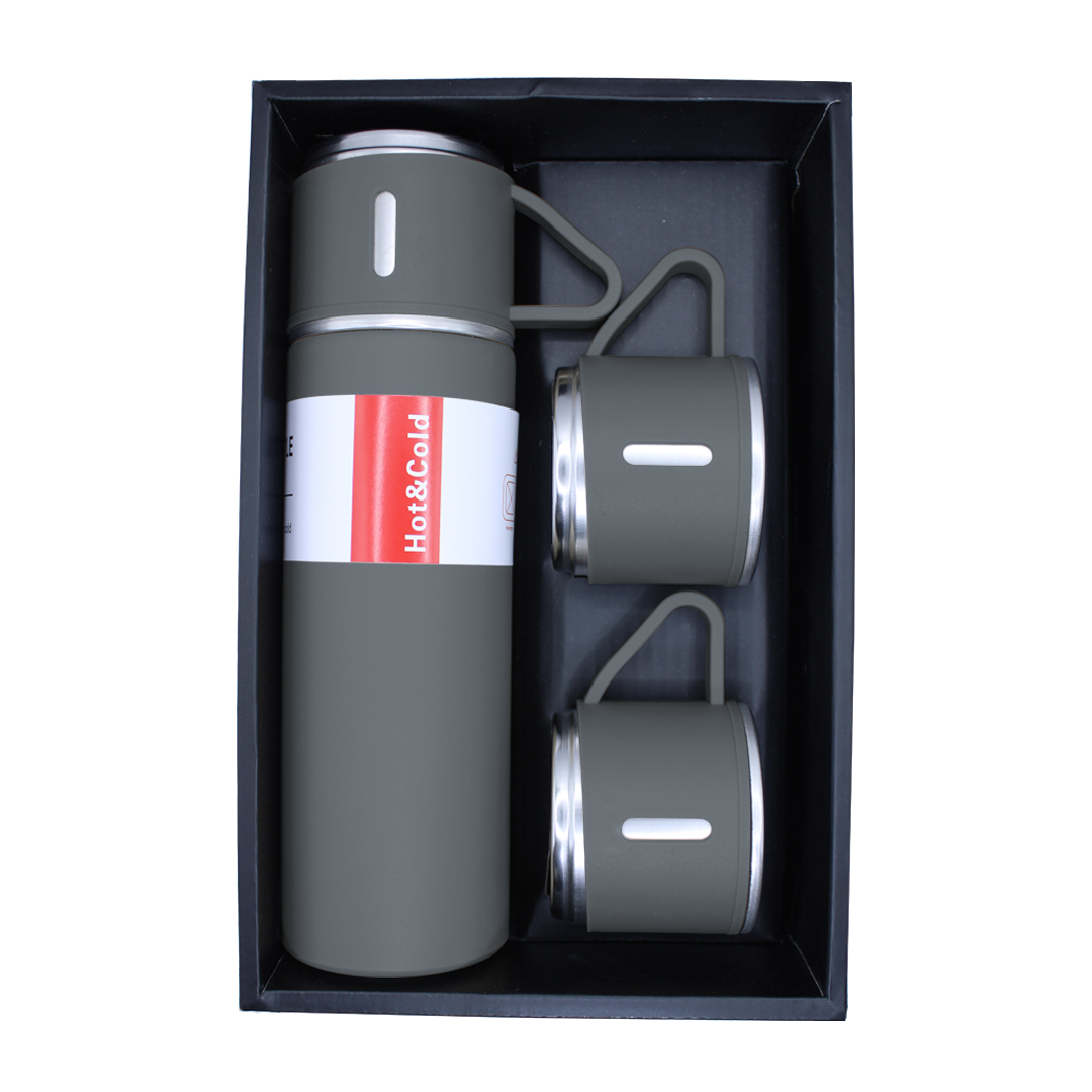Foto 4 pulgar | Termo de Acero Inoxidable 500 Ml + 3 Tazas Besser Vacuum