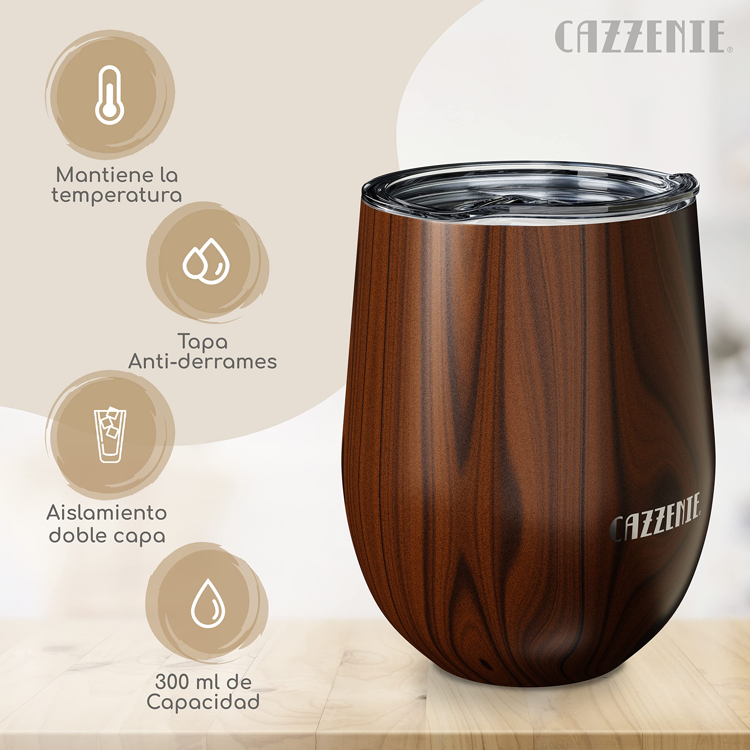 Foto 3 pulgar | Vaso Térmico de 300 ml Cazzenie