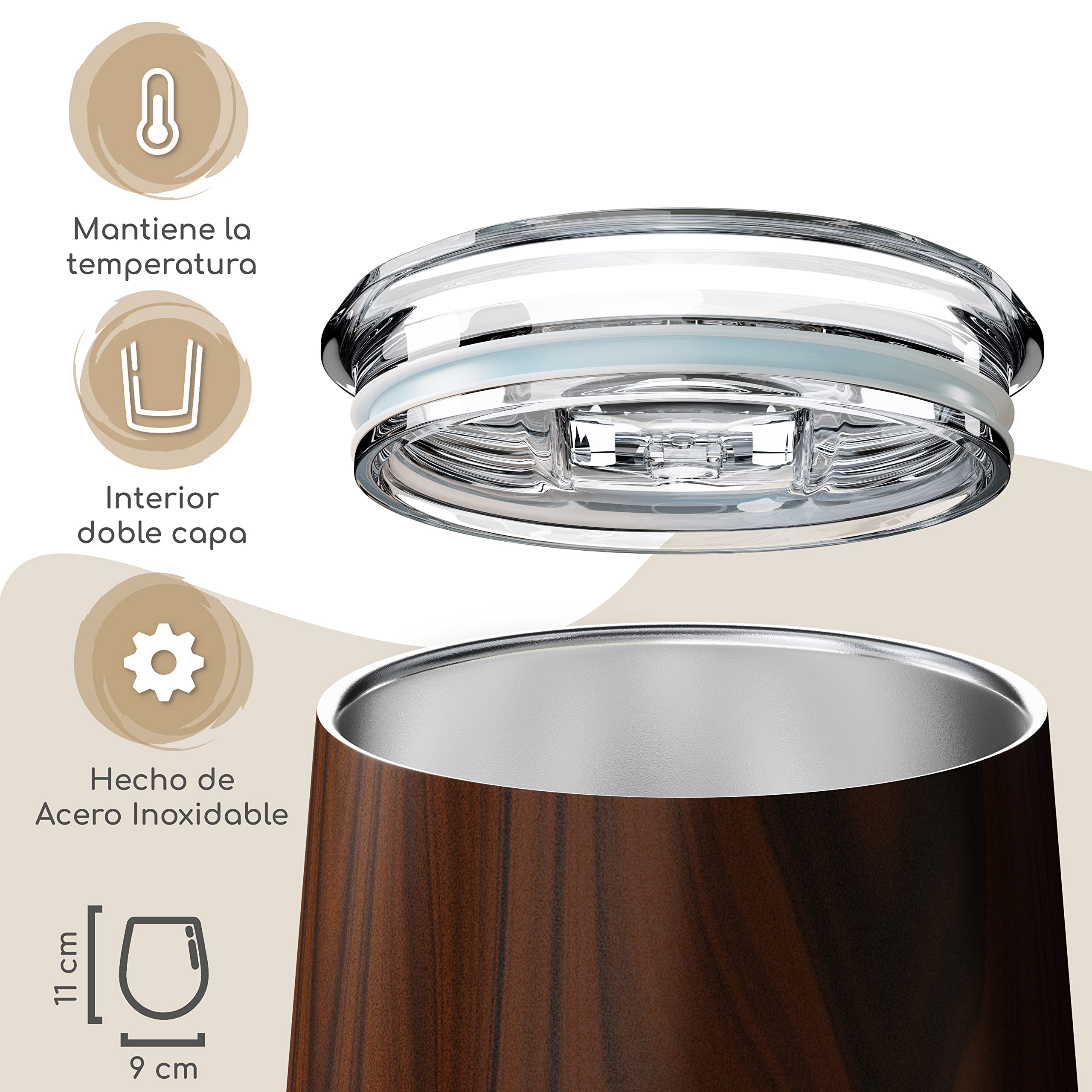 Foto 5 pulgar | Vaso Térmico de 300 ml Cazzenie