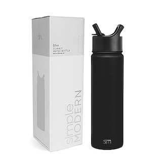 Foto 1 | Venta Internacional - Botella de Agua Simple Modern Summit Negro con Aislamiento al Vacío con Popote