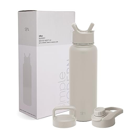 Venta Internacional - Botella de Agua Simple Modern Summit con Pajita 500 ml