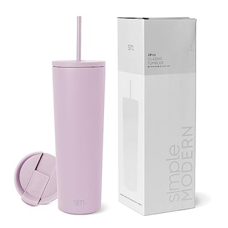 Foto 1 | Venta Internacional-Vaso Simple Modern Rosa de 500 Ml con Popote