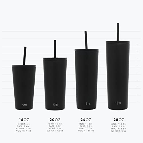 Foto 5 pulgar | Venta Internacional - Vaso Aislante Moderno Sencillo con Tapa y Popote 500 ml