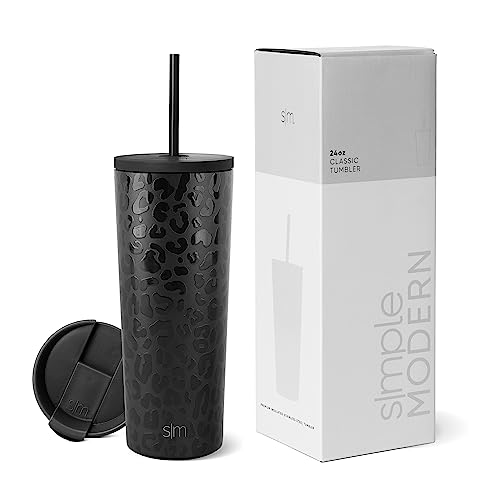 Venta Internacional - Vaso Aislante Moderno Sencillo con Tapa y Popote 500 ml