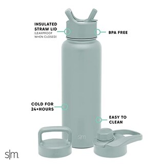 Foto 3 | Venta Internacional - Botella De Agua Simple Modern Summit Con Pajita De 500 Ml