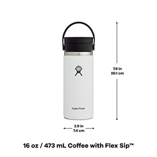 Foto 4 | Venta Internacional - Botella Hydro Flask, Boca Ancha, 473 Ml, Con Tapa Flexible Para Sorbos, De Acero Inoxidable