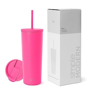 Foto 1 | Venta Internacional - Vaso Aislante Moderno, Sencillo, Con Tapa Y Pajita, 500 Ml