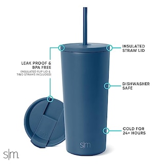 Foto 2 | Venta Internacional - Vaso Aislante Moderno, Sencillo, Con Tapa Y Pajita, 500 Ml