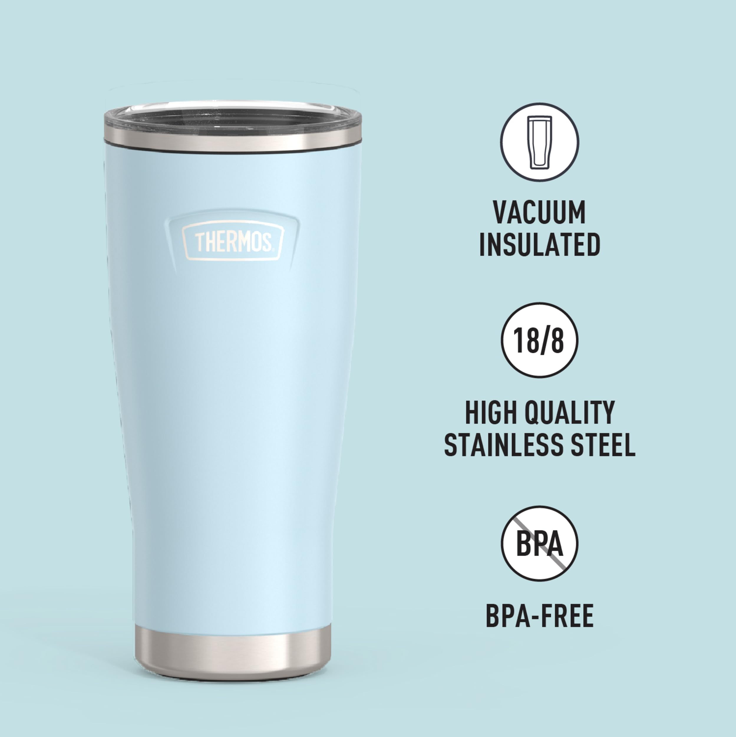 Foto 3 pulgar | Vaso Thermos Icon Series Cold Glaci de Acero Inoxidable 700 ml - Venta Internacional