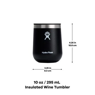 Foto 3 | Venta Internacional - Vaso Para Vino Hydro Flask, Cerámica, 300 Ml, Negro