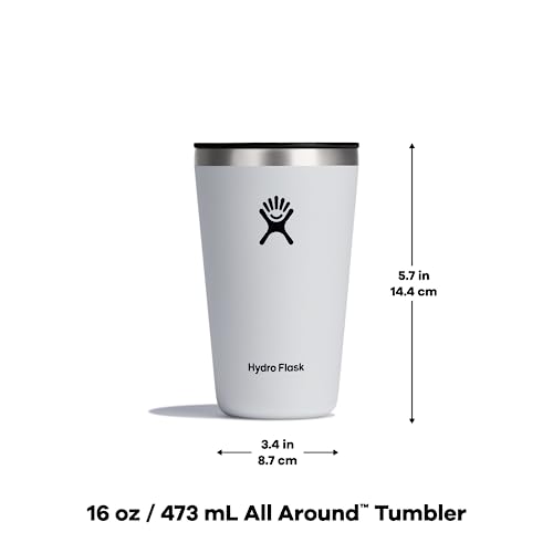 Foto 5 pulgar | Venta Internacional - Tumbler Hydro Flask All Around, 473 Ml, Con Tapa A Presión, Agave