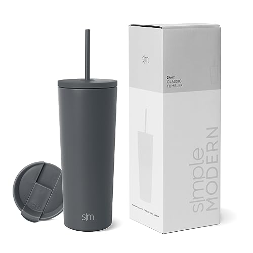 Venta Internacional - Vaso Aislante Moderno, Sencillo, Con Tapa Y Pajita, 500 Ml