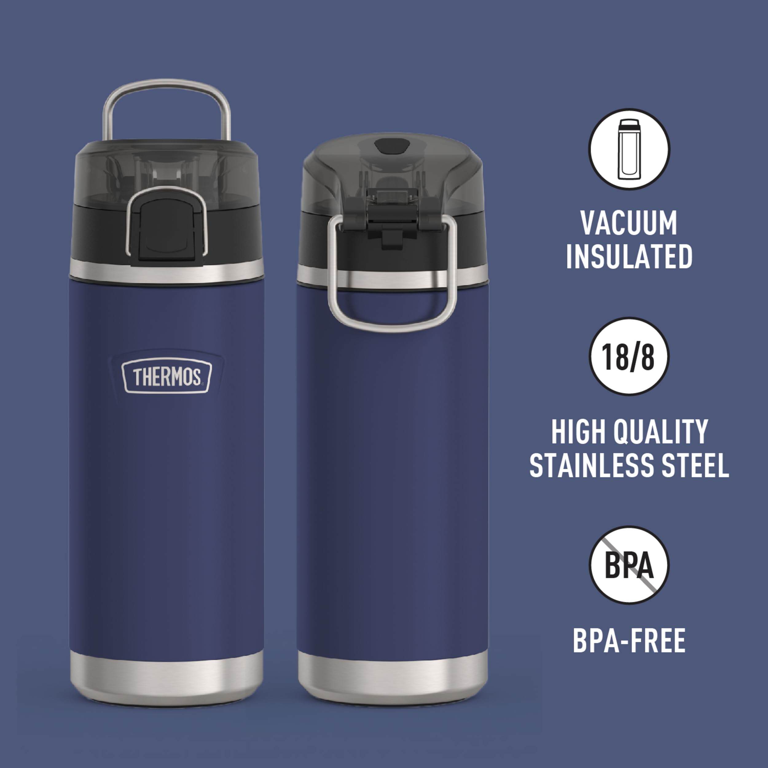 Foto 3 pulgar | Venta Internacional - Botella De Agua Thermos Icon Series De Acero Inoxidable De 500 Ml Para Niños