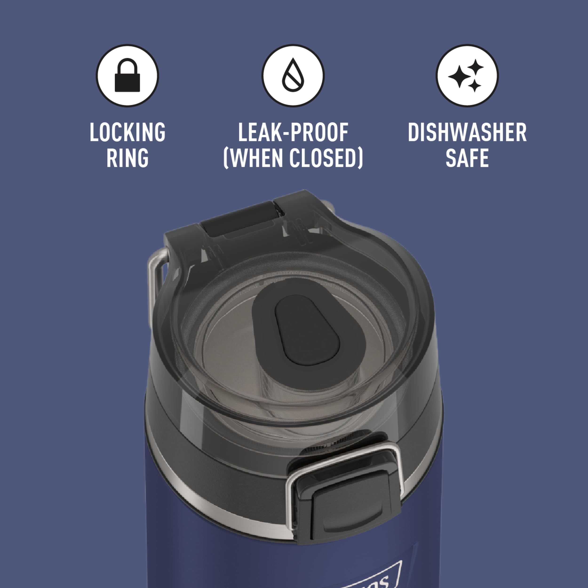 Foto 5 pulgar | Venta Internacional - Botella De Agua Thermos Icon Series De Acero Inoxidable De 500 Ml Para Niños