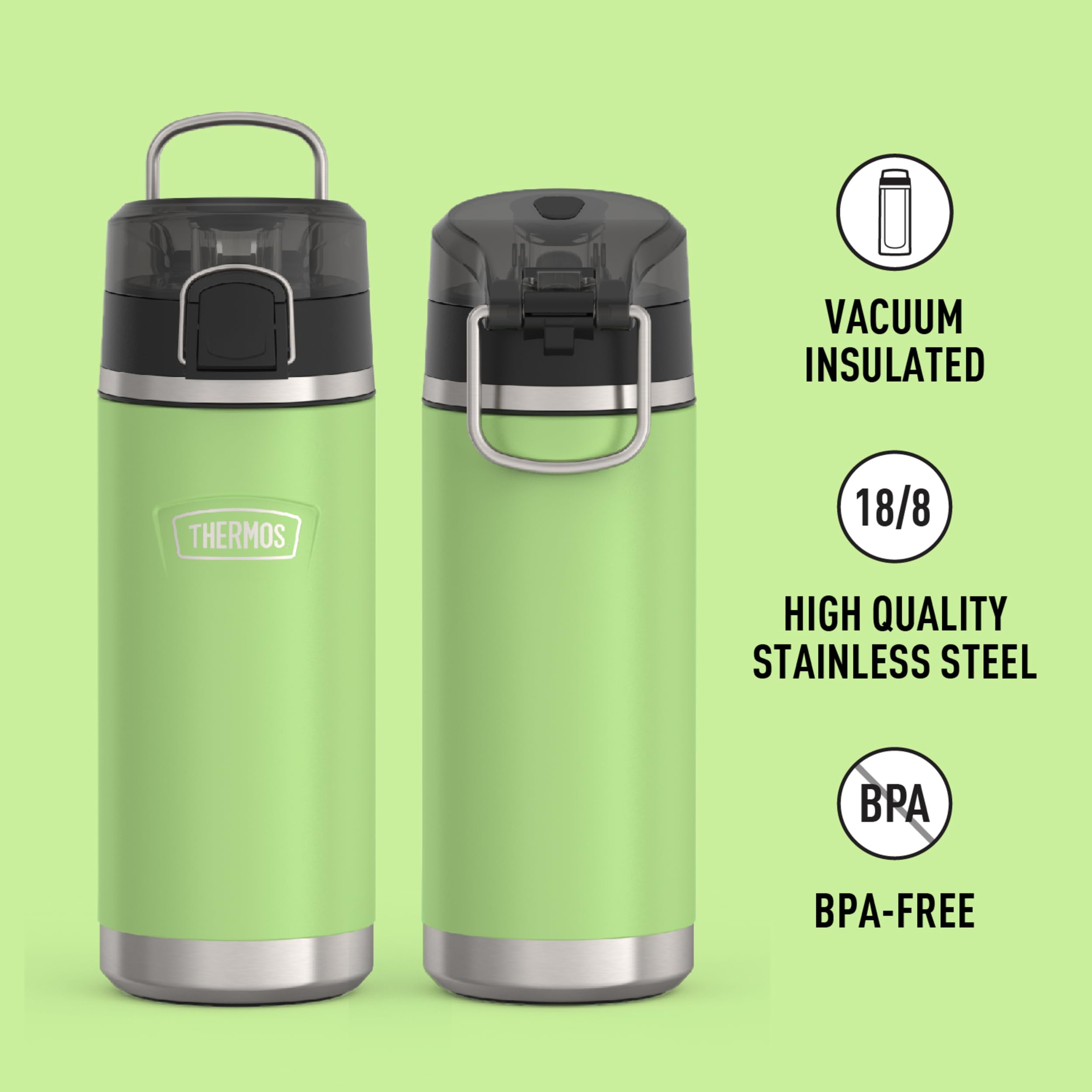 Foto 3 pulgar | Venta Internacional - Botella De Agua Thermos Icon Series De Acero Inoxidable 530 Ml Para Niños