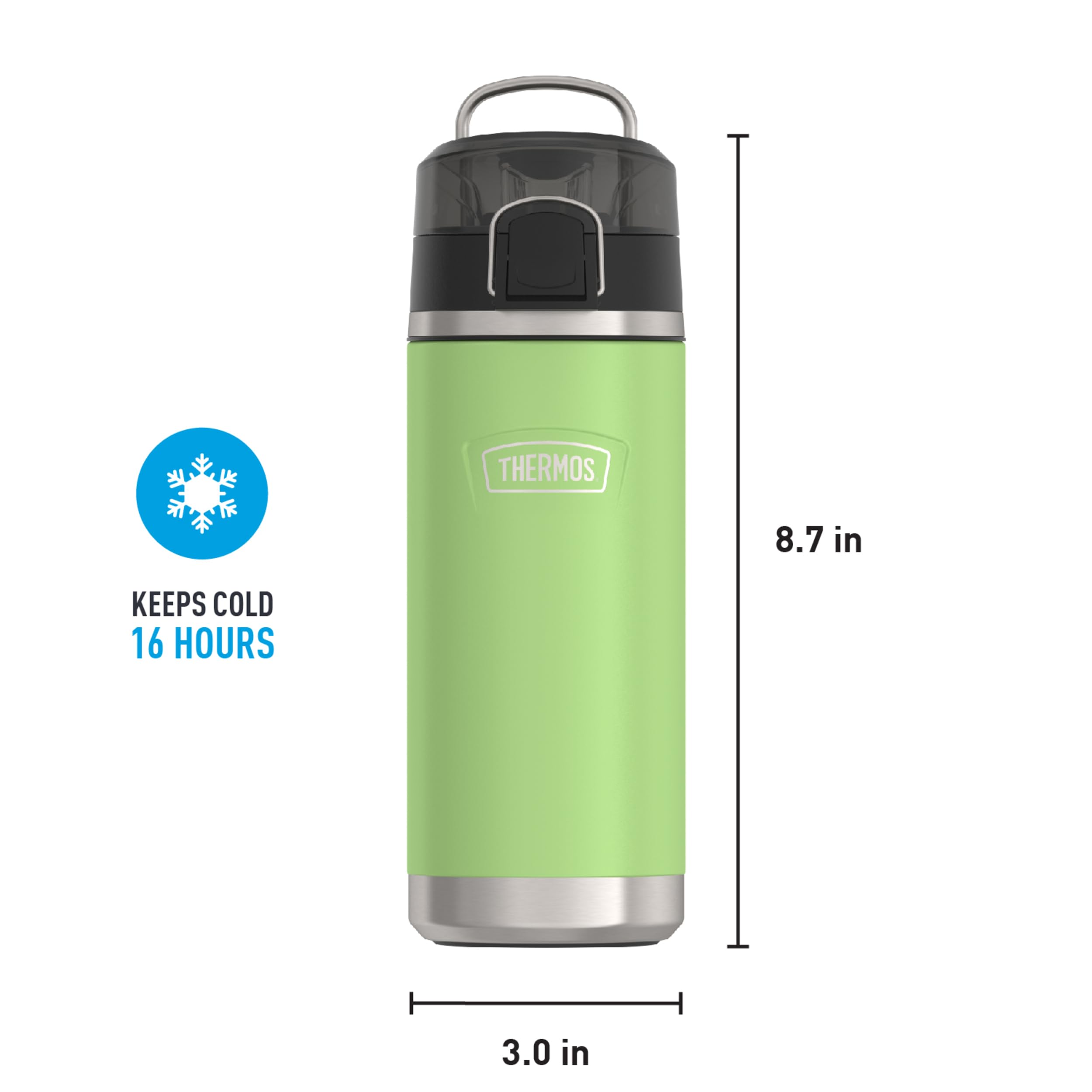 Foto 7 pulgar | Venta Internacional - Botella De Agua Thermos Icon Series De Acero Inoxidable 530 Ml Para Niños