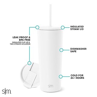 Foto 2 | Venta Internacional - Vaso Aislante Moderno, Sencillo, Con Tapa Y Pajita, 500 Ml