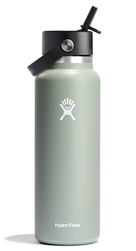 Foto 2 pulgar | Venta Internacional - Botella De Agua Hydro Flask, Boca Ancha, 1,2 L, Con Tapa De Pajita Flexible