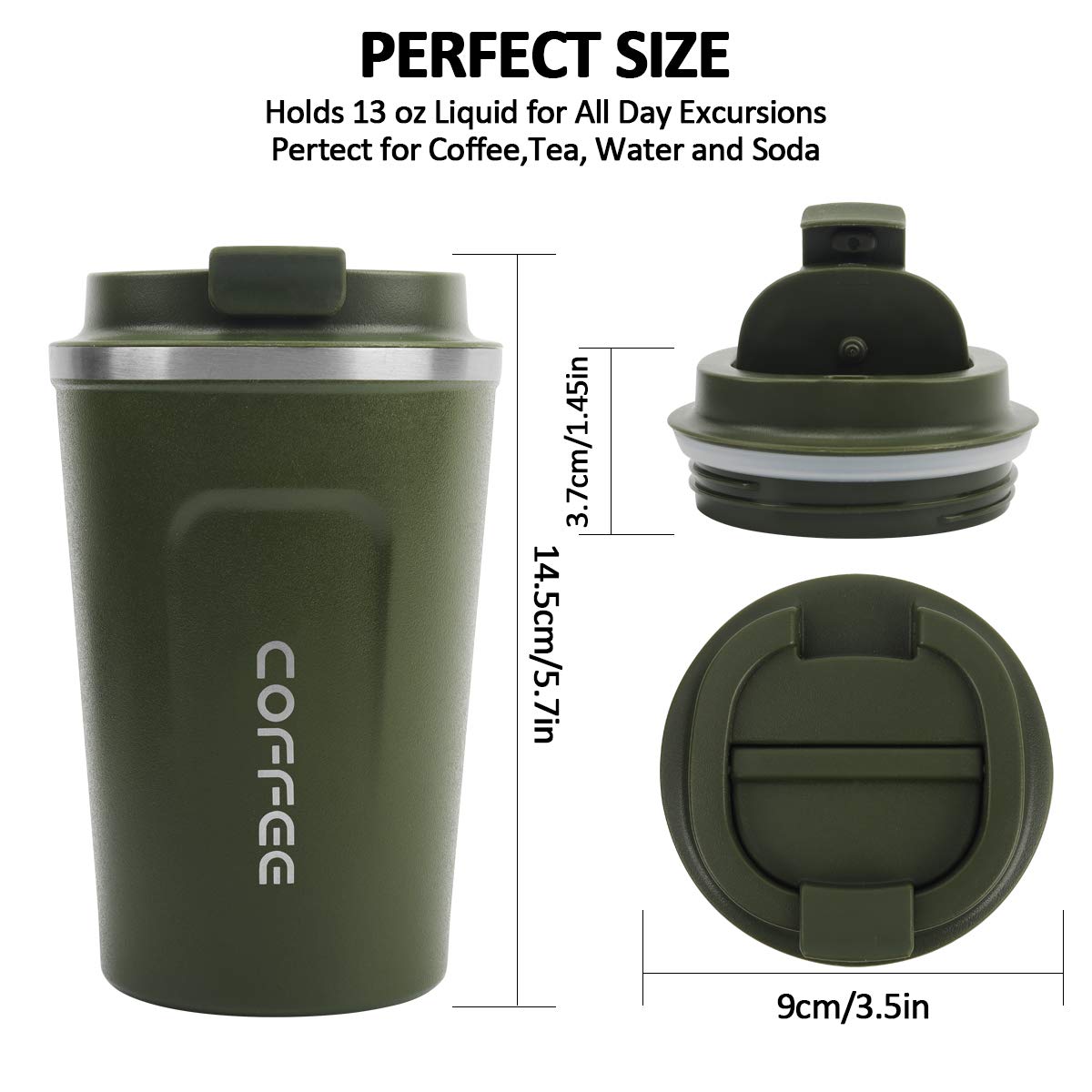 Foto 4 pulgar | Vaso De Café Cs Cosddi De Acero Inoxidable, 350 Ml, Vacuum Insula - Venta Internacional.