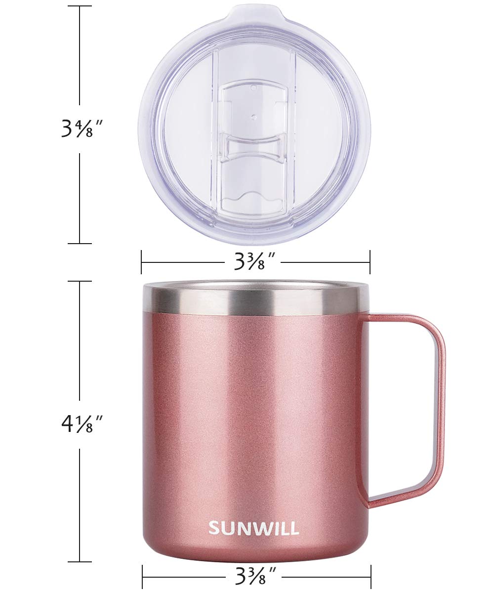 Foto 5 pulgar | Taza De Café Sunwill Con Aislamiento De Acero Inoxidable, 400 Ml, Con Asa - Venta Internacional.
