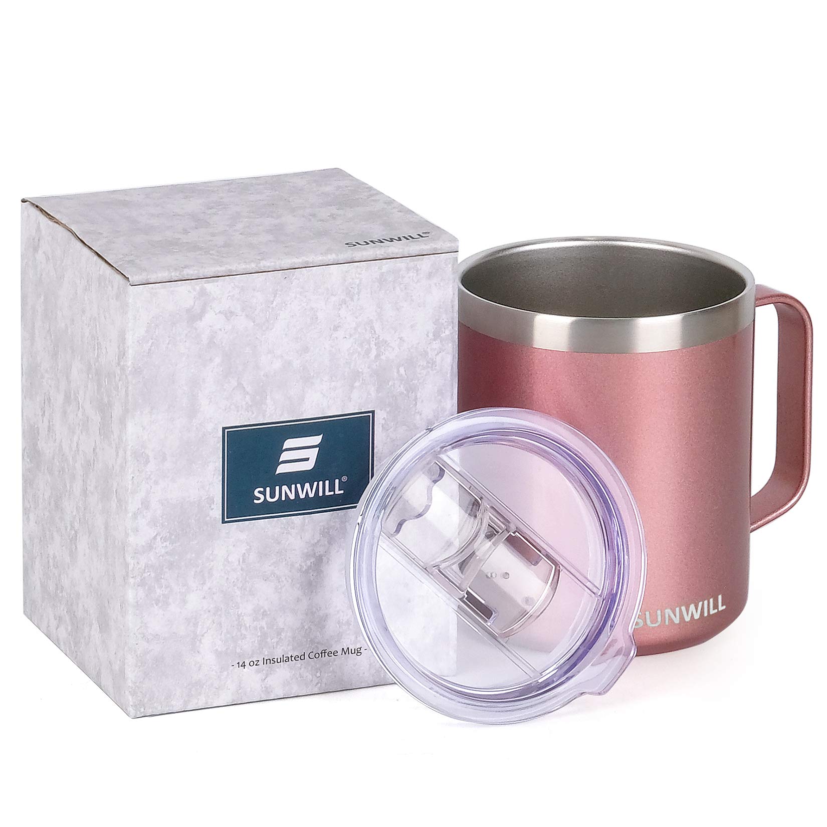 Foto 6 pulgar | Taza De Café Sunwill Con Aislamiento De Acero Inoxidable, 400 Ml, Con Asa - Venta Internacional.