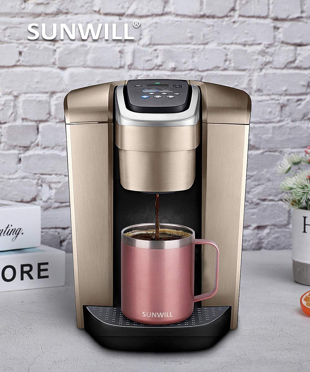 Foto 7 pulgar | Taza De Café Sunwill Con Aislamiento De Acero Inoxidable, 400 Ml, Con Asa - Venta Internacional.