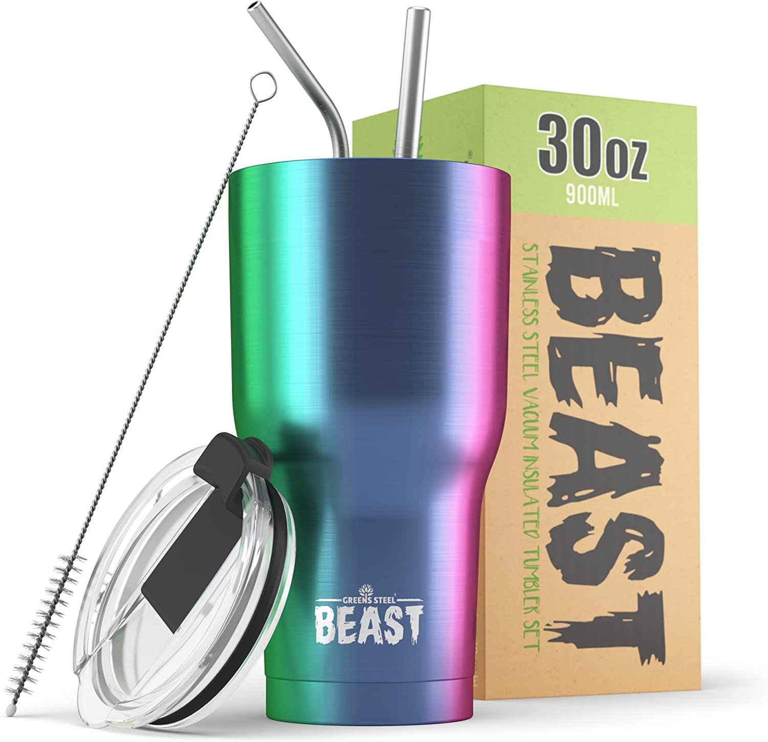 Foto 1 | Tumbler Greens Steel Beast 887 ml con Aislamiento Al Vacío - Venta Internacional