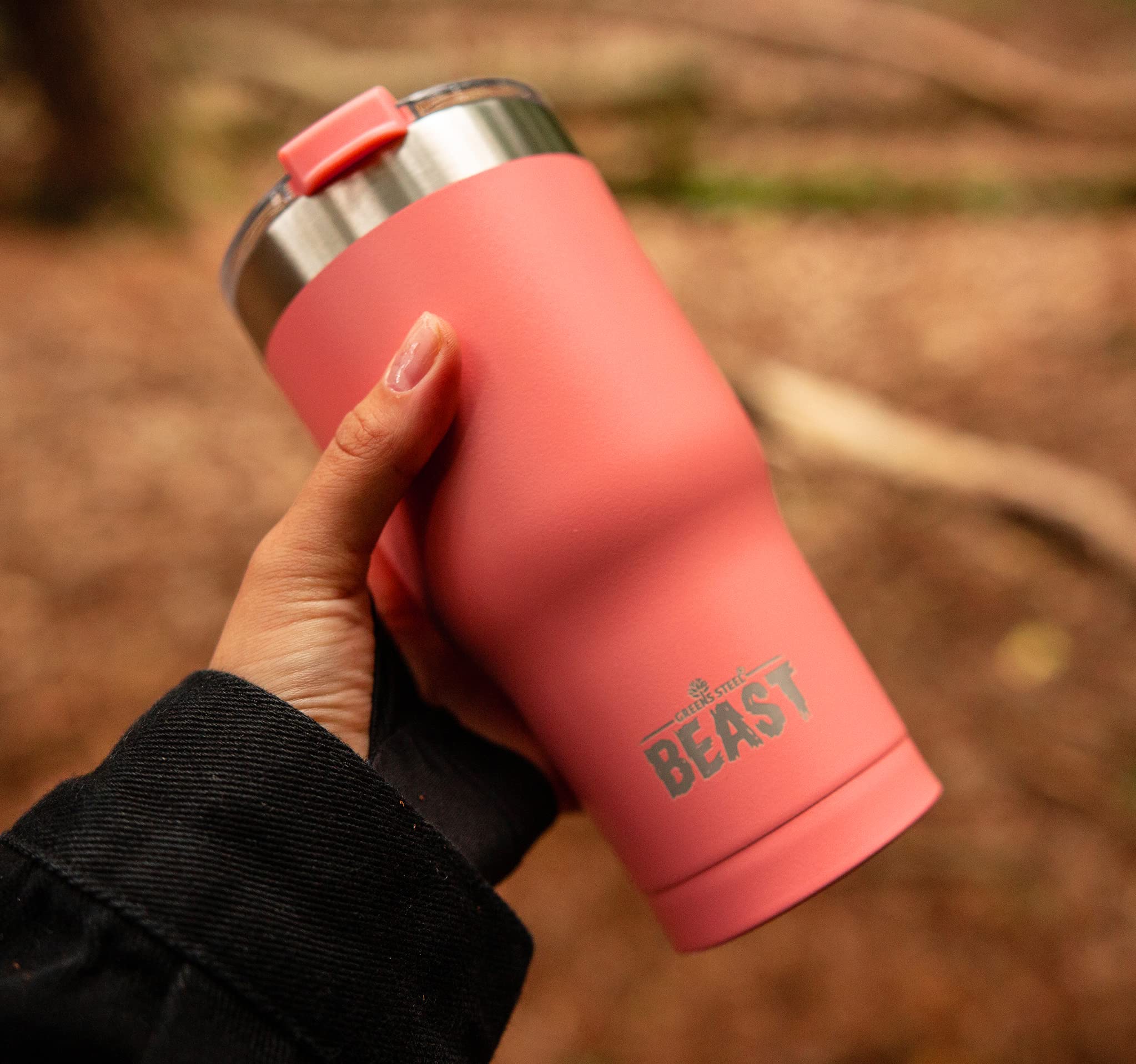 Foto 4 | Tumbler Greens Steel Beast 887 ml con Aislamiento al Vacío - Venta Internacional