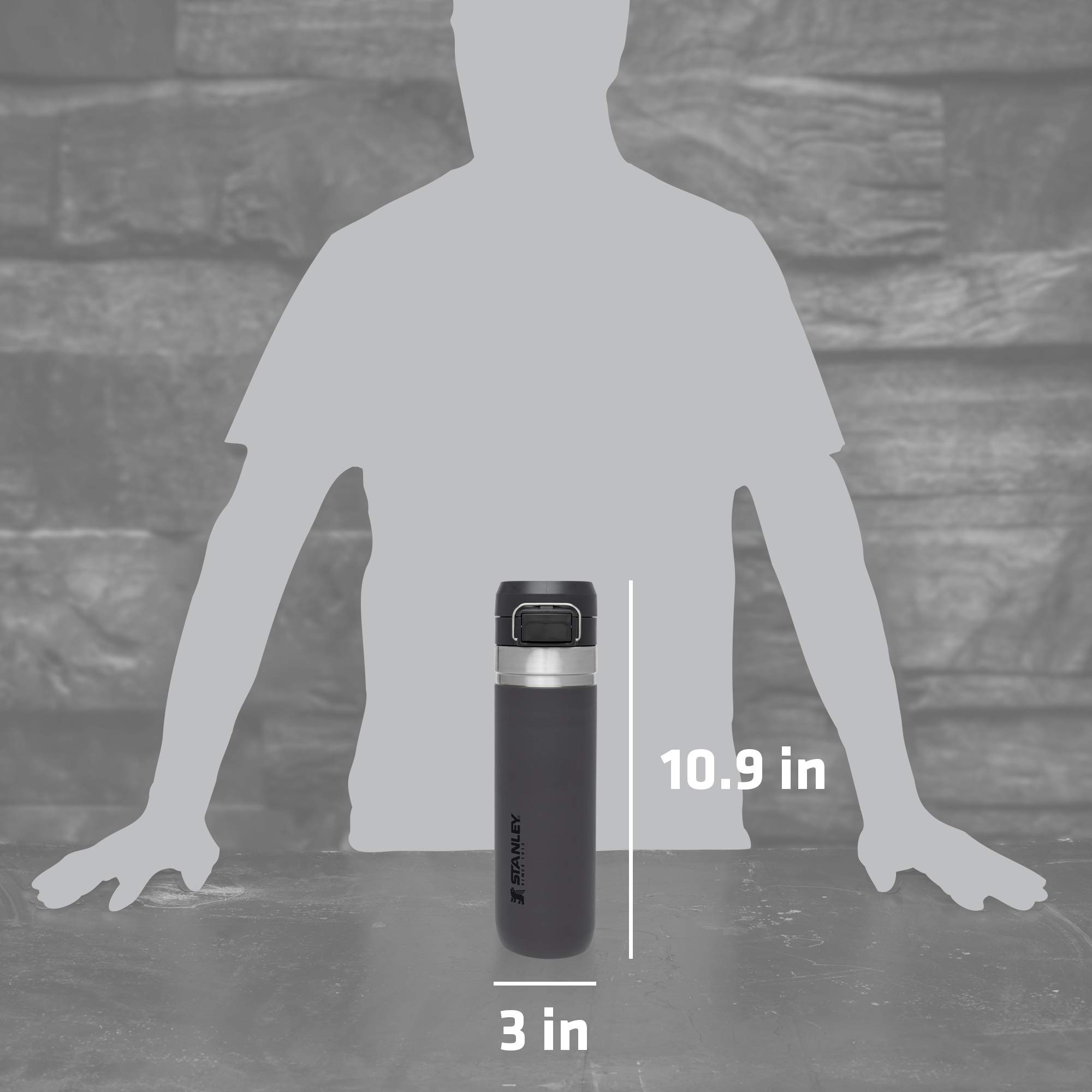 Foto 6 pulgar | Botella Stanley The Quick Flip Go De 700 Ml, Color Carbón - Venta Internacional.