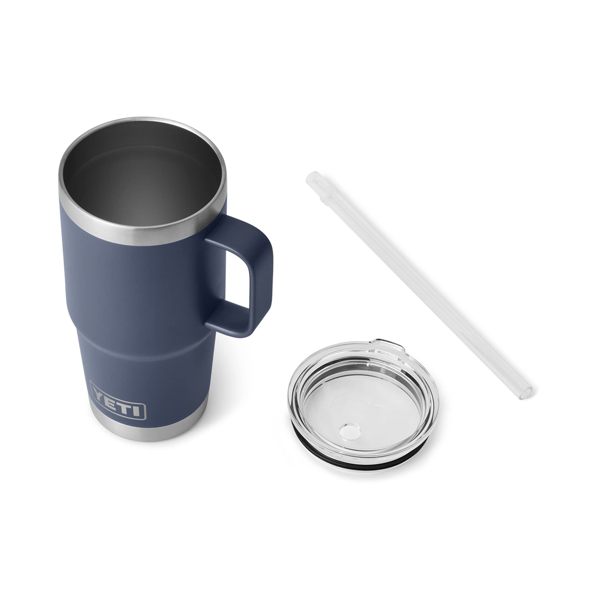 Foto 5 pulgar | Taza Yeti Rambler de 750 ml con Tapa de Pajita con Aislamiento al Vacío Azul Marino - Venta Internacional
