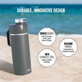 Foto 5 | Botella de Agua Ninja Thirsti Travel 530 ml de Acero Inoxidable - Venta Internacional