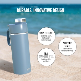 Foto 5 | Botella de Agua Ninja Thirsti Travel 530 ml de Acero Inoxidable Azul - Venta Internacional