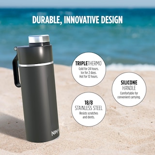 Foto 5 | Botella de Agua Ninja Thirsti Dw2401bk 700 ml de Acero Inoxidable - Venta Internacional