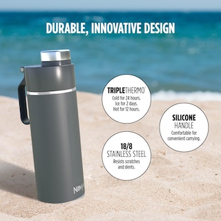 Foto 5 | Botella de Agua Ninja Thirsti Dw2401gy 700 ml de Acero Inoxidable - Venta Internacional