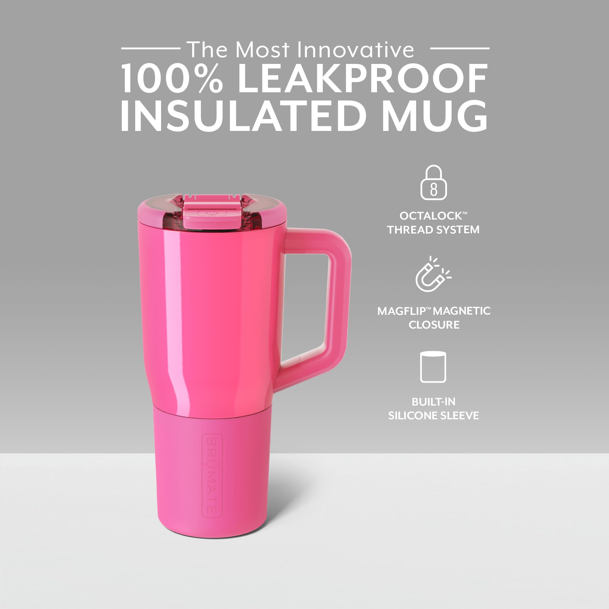Foto 3 pulgar | Taza para Café Brümate Müv 750 Ml Aislante color Rosa Neón - Venta Internacional