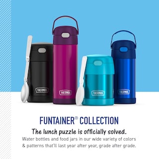 Foto 6 | Botella con Aislamiento al Vacío Thermos Funtainer Wavy Checkers De 473 Ml - Venta Internacional
