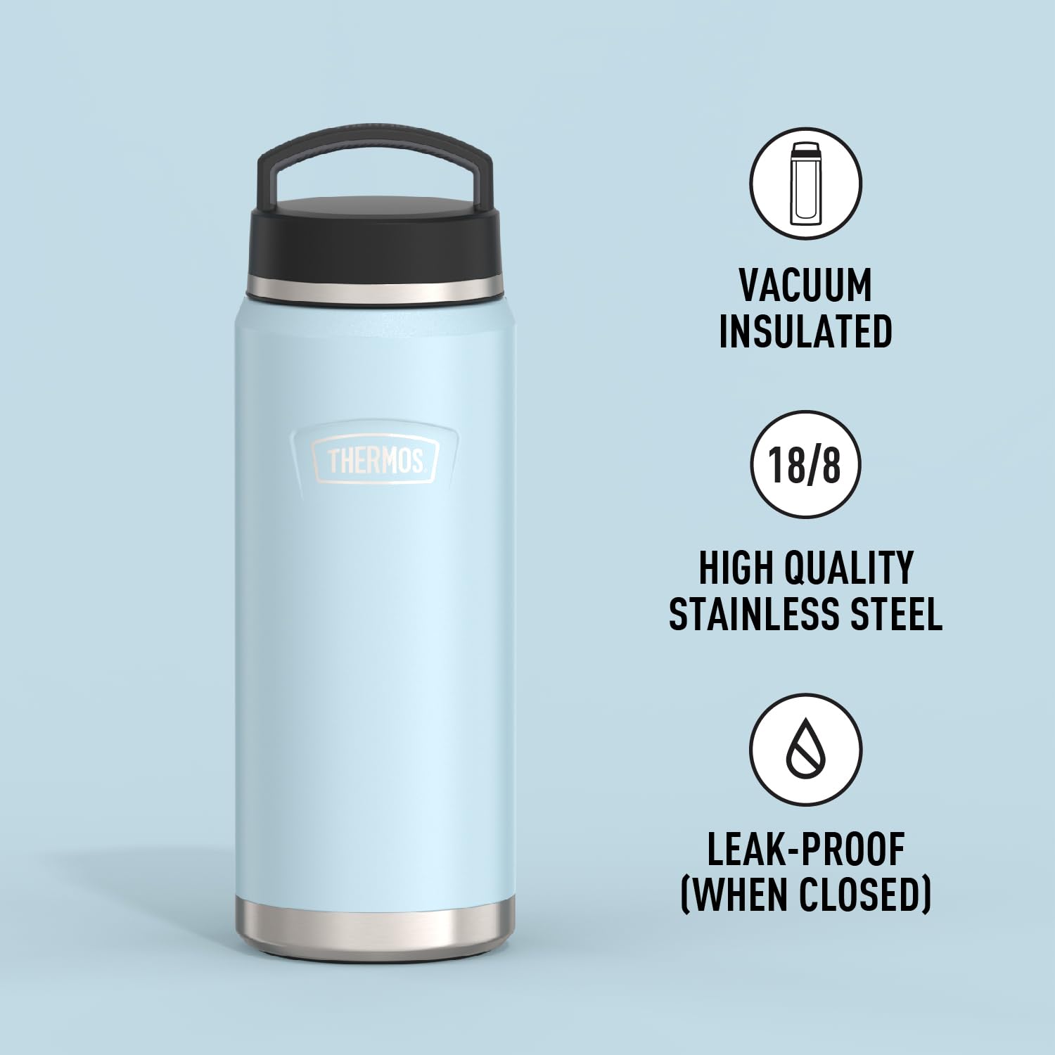 Foto 3 pulgar | Botella de Agua Thermos Icon Series de Acero Inoxidable 1.2l - Venta Internacional
