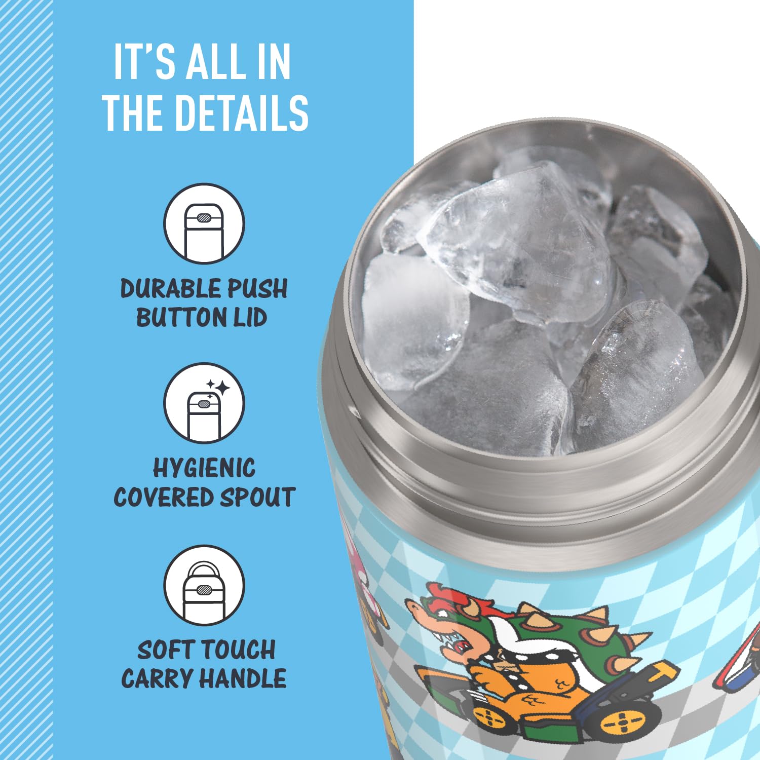 Foto 5 pulgar | Botella con Aislamiento al Vacío Thermos Funtainer 473 ml Mario - Venta Internacional