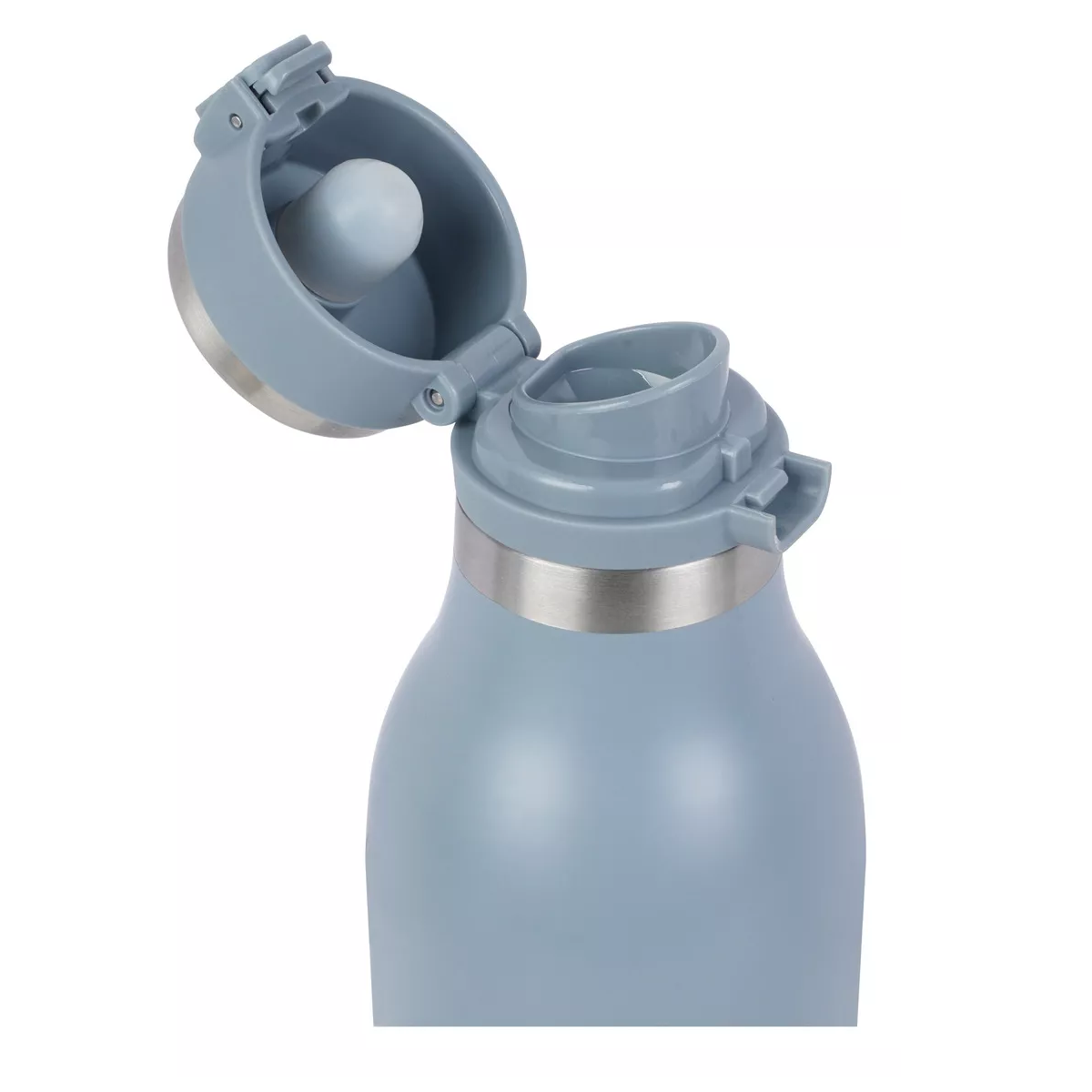 Foto 5 pulgar | Termo De Acero Inoxidable Grande 750 Ml Botella Antiderrame  Eo Safe Imports Esi-13858 Gris