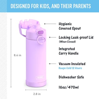 Foto 2 | Botella Termo Aislante al Vacío Thermos Funtainer 473 ml Neon Purple - Venta Internacional