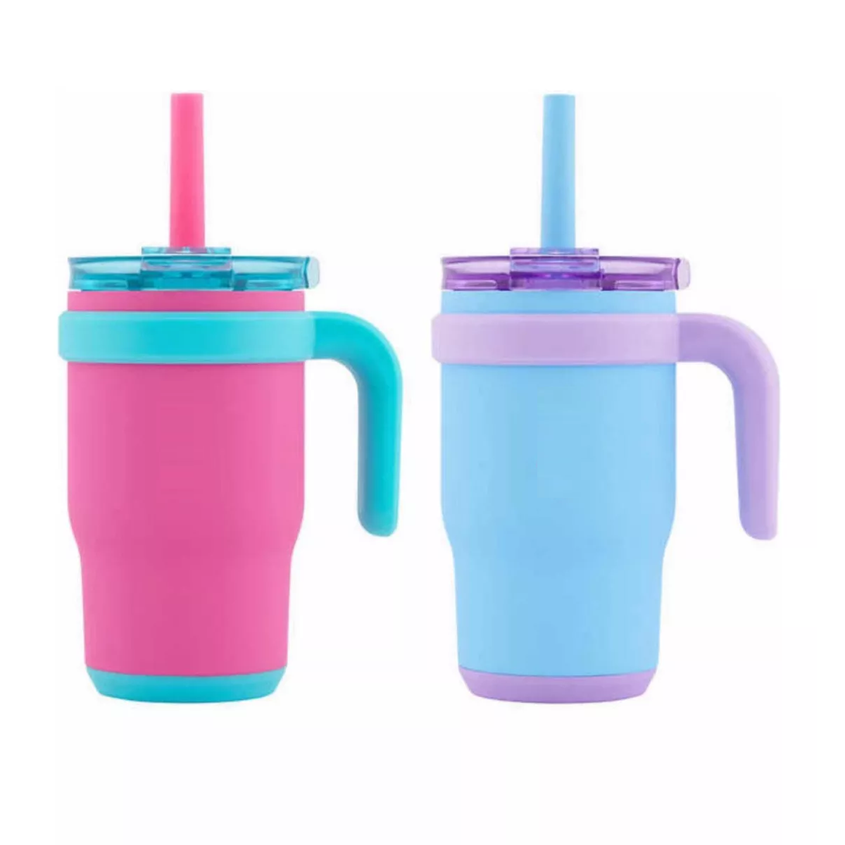 Foto 2 pulgar | Set Termo Vasos Para Niños 2 Piezas 414 Ml Eo Safe Imports Esi-13869 Rosa